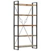 vidaXL 5-Tier Bookcase 90x30x180 cm Solid Reclaimed Wood