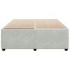 vidaXL Bed Frame without Mattress Light Grey Full Velvet
