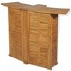 vidaXL 3 Piece Bistro Set with Folding Chairs Solid Teak Wood