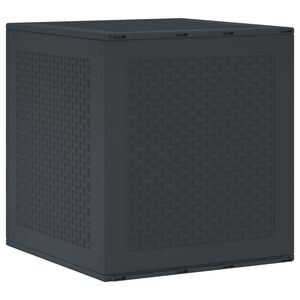 vidaXL Garden Storage Box Anthracite 55 x 53 x 57 cm Polypropylene