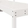 vidaXL Sun Lounger White 199.5x62x55 cm Solid Wood Pine
