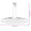 vidaXL Parasol Base for Ø38 / 48 mm Poles 12 kg Round