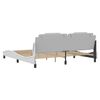 vidaXL Bed Frame "Viana" without Mattress White 193x203 cm Faux Leather