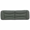 vidaXL Headboard Cushion "Hvar" Dark Grey 153 cm Fabric