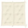 vidaXL Garden Bench Cushion Cream White 100x(50+50)x7cm Oxford Fabric