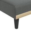 vidaXL Chaise Longue Dark Grey Fabric