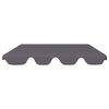 vidaXL Replacement Canopy for Garden Swing Anthracite 188/168x145/110cm