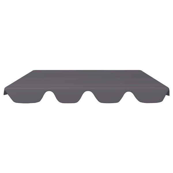 vidaXL Replacement Canopy for Garden Swing Anthracite 188/168x145/110cm