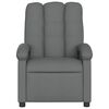 vidaXL Massage Recliner Chair Dark Grey Fabric