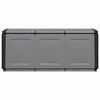 vidaXL Garden Storage Box 138x53x57 cm 330 L Dark Grey and Black