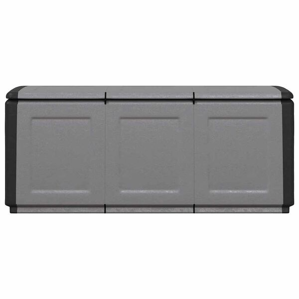 vidaXL Garden Storage Box 138x53x57 cm 330 L Dark Grey and Black