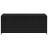 vidaXL Garden Storage Box Black 150x50x60 cm Poly Rattan