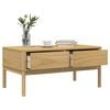vidaXL Coffee Table FLORO Wax Brown 99x55.5x45 cm Solid Pine Wood