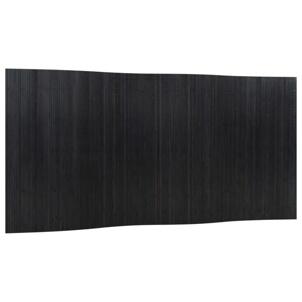 vidaXL Room Divider Black Width 400 cm Height 165 cm Bamboo