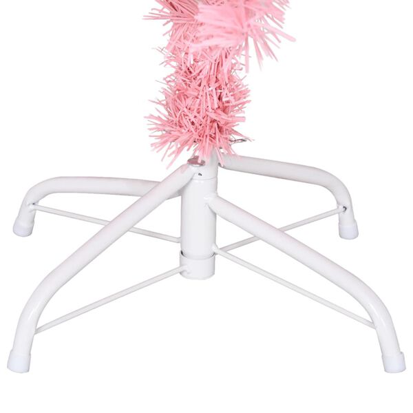 vidaXL Artificial Christmas Tree with Stand Pink 120 cm PVC