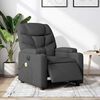 vidaXL Electric Massage Recliner Chair Dark Grey Fabric