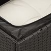 vidaXL 13 Piece Garden Sofa Set with Cushions Black Poly Rattan