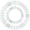 vidaXL Gabion Fire Pit &Oslash; 50 cm Galvanised Iron