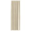 vidaXL Blackout Curtains 2 pcs Cream 140 x 225 cm Velvet