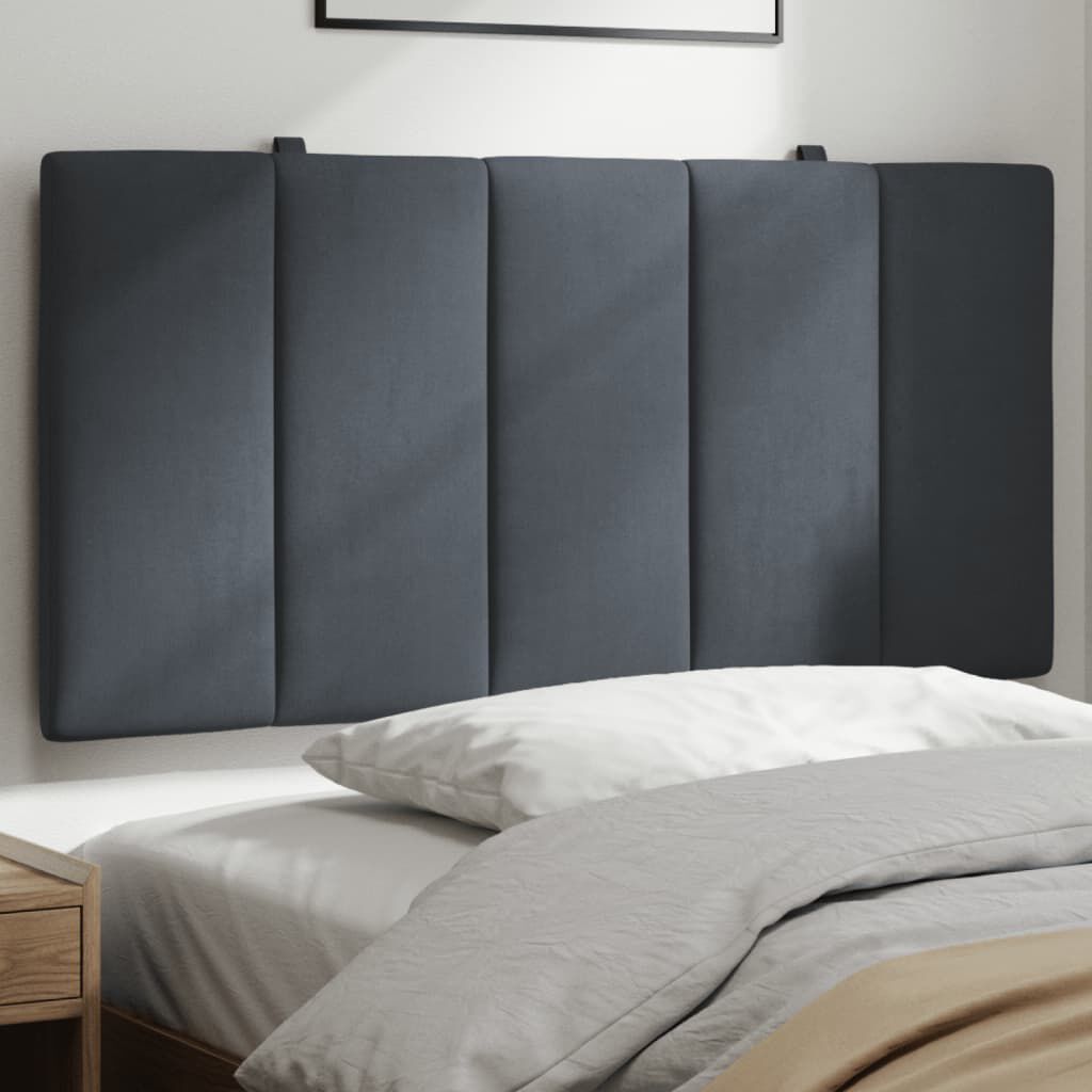 vidaXL Headboard Cushion "Hanko" Dark Grey 100 cm Velvet