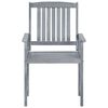 vidaXL Garden Chairs with Cushions 6 pcs Solid Acacia Wood Grey