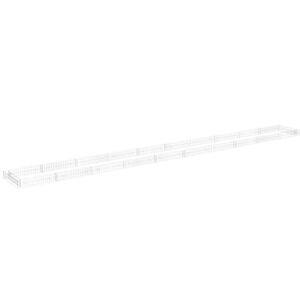 vidaXL Gabion Raised Bed Galvanised Steel 1000x100x20 cm