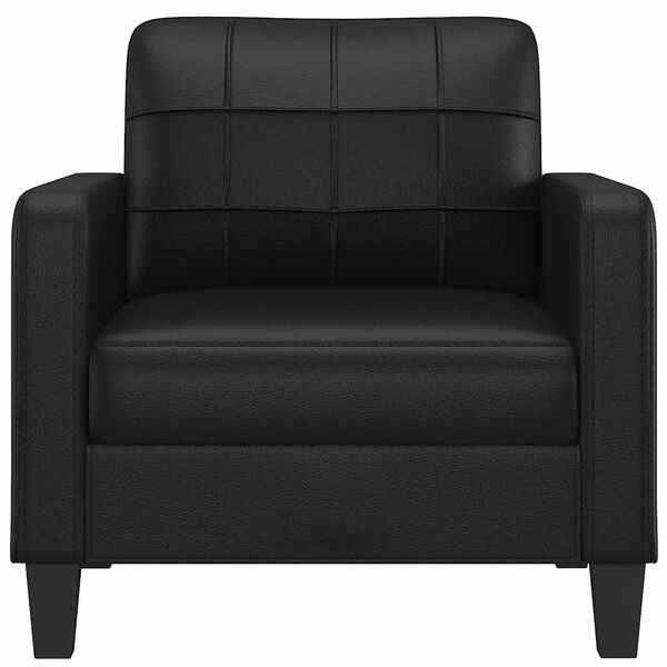 vidaXL Sofa Chair Black 60 cm Faux Leather