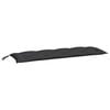 vidaXL Garden Bench Cushion Black 150x50x7 cm Oxford Fabric