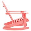 vidaXL Garden Adirondack Rocking Chair Solid Fir Wood Pink