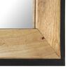 vidaXL Mirror 50x50 cm Solid Mango Wood