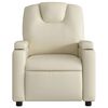 vidaXL Recliner Chair Cream Faux Leather