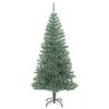 vidaXL Artificial Christmas Tree with Flocked Snow Green 240 cm
