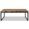 vidaXL Coffee Table Teak Resin 110x60x40 cm Black and Brown