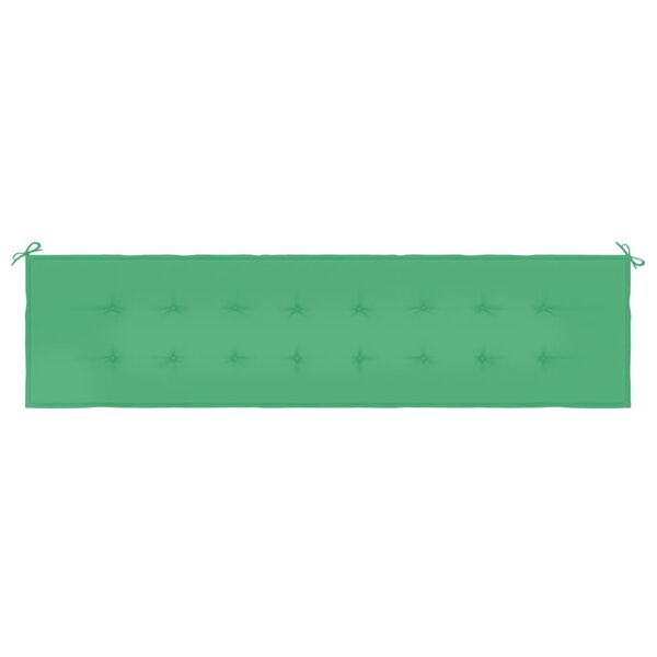 vidaXL Garden Bench Cushion Green 200x50x3 cm Oxford Fabric