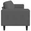 Fabric Sofa with Cushion Dark Grey Corduroy fabric