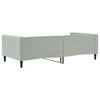 vidaXL Day Bed without Mattress Light Grey 100x190 cm Velvet