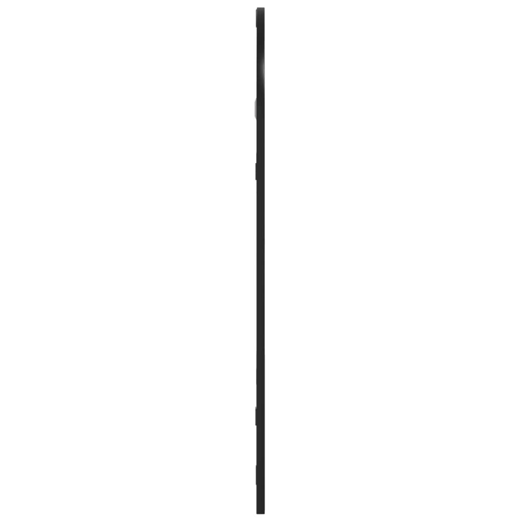 vidaXL Wall Mirror Black 30x60 cm Arch Iron
