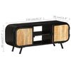 vidaXL TV Cabinet 110x30x45 cm Rough Mango Wood