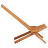 vidaXL Folding Outdoor Lounge Chair Solid Acacia Wood