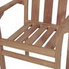 vidaXL Garden Chairs 2 pcs with Cream White Cushions Solid Teak Wood