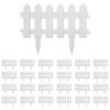 vidaXL Lawn Edgings 25 pcs White 10 m PP