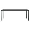 vidaXL 9 Piece Garden Dining Set Black