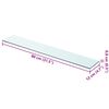 vidaXL Shelf Panel Glass Clear 80x12 cm