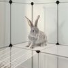 vidaXL Small Animal Cage Transparent 142x74x93 cm PP and Steel