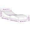 vidaXL Sun Lounger White 205x70x31.5 cm Solid Wood Pine