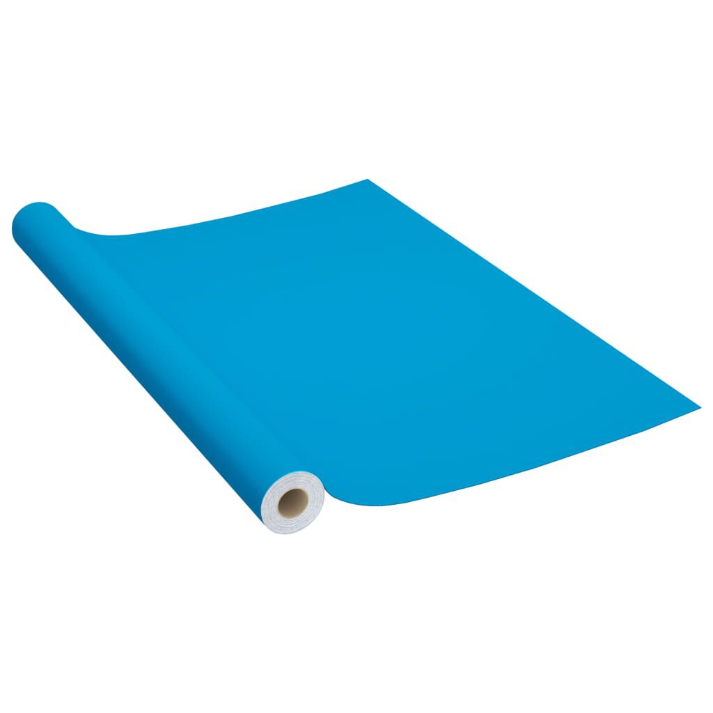 vidaXL Self-adhesive Furniture Film Azure 500x90 cm PVC
