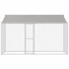 vidaXL Dog Cage 2 pcs Silver 400 x 200 x 258 cm Steel and PE