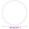 vidaXL Wall Mirror 40 cm Round Glass