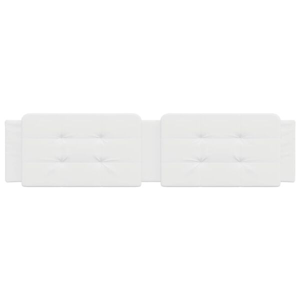 vidaXL Headboard Cushion "Zadar" White 193 cm Faux Leather