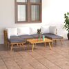 vidaXL 7 Piece Garden Lounge Set with Cushions Solid Wood Acacia